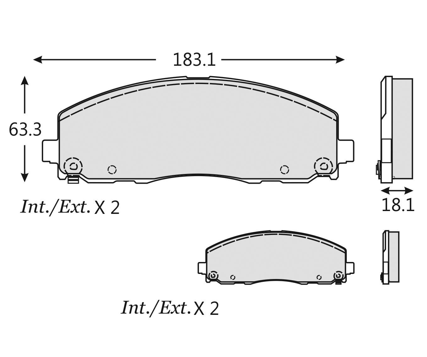 BALATA CERAMICA CHRYSLER PACIFICA DODGE GRAND CARAVAN JOURNEY GT RT TOUN&COUNTRY JEEP GLADIATOR JT WRANGLER VW ROUTAN